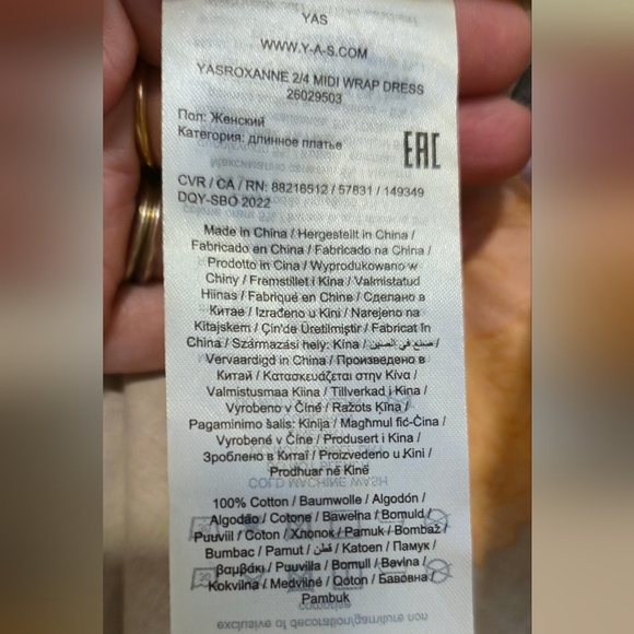 Y.A.S. Roxanne Midi Wrap Dress - Picture 3 of 3